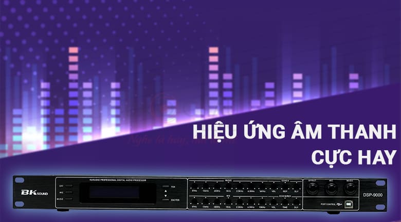 Vang số chỉnh cơ Bksound DSP-9000 (Black) xử l&yacute; &acirc;m thanh chuy&ecirc;n nghiệp