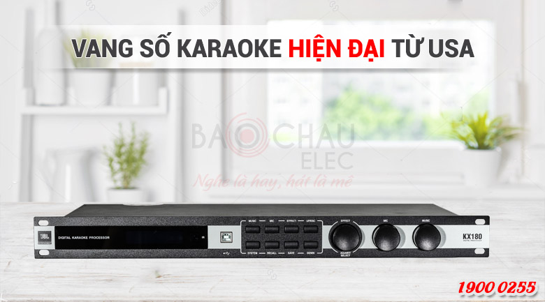 Vang số JBL KX180 xử lý tín hiệu âm thanh chuyên nghiệp