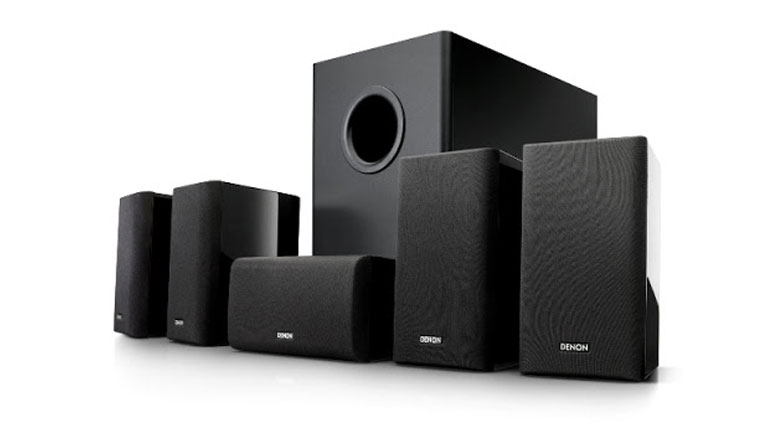 D&agrave;n &acirc;m thanh mini Denon SYS 5.1ph&ugrave; hợp với kh&ocirc;ng gian ph&ograve;ng nghe nhạc hoặc xem phim c&oacute; diện t&iacute;ch khoảng 10 - 12m2