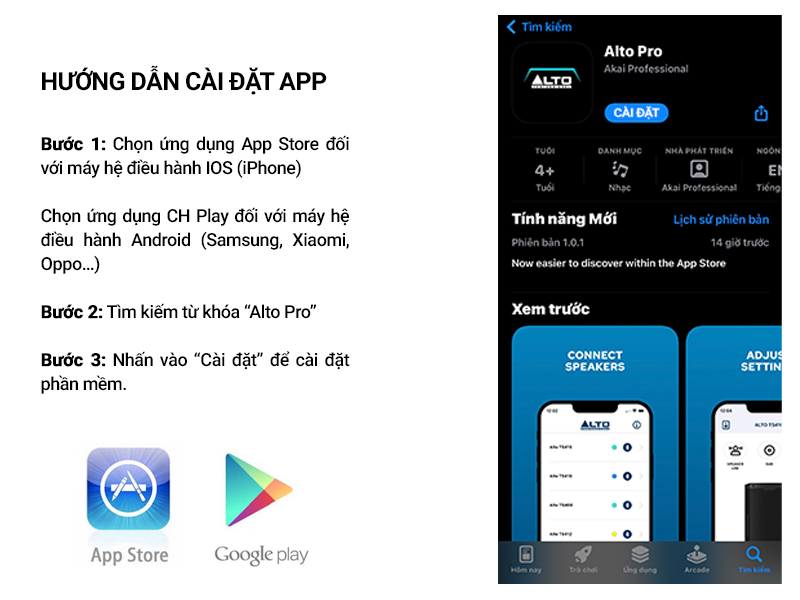 Hướng dẫn tải app alto