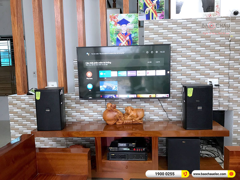 Lắp đặt dàn karaoke trị giá hơn 30 triệu cho anh Triều tại Thái Bình (Domus DP 6100, BIK BPR-5600, BIK VM 420A…)
