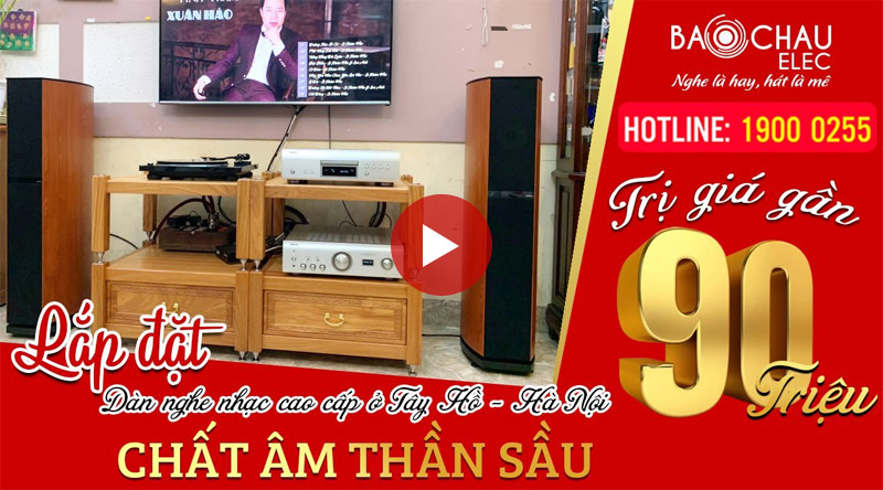 Lắp đặt dàn nghe nhạc cho anh Lợi tại Hà Nội