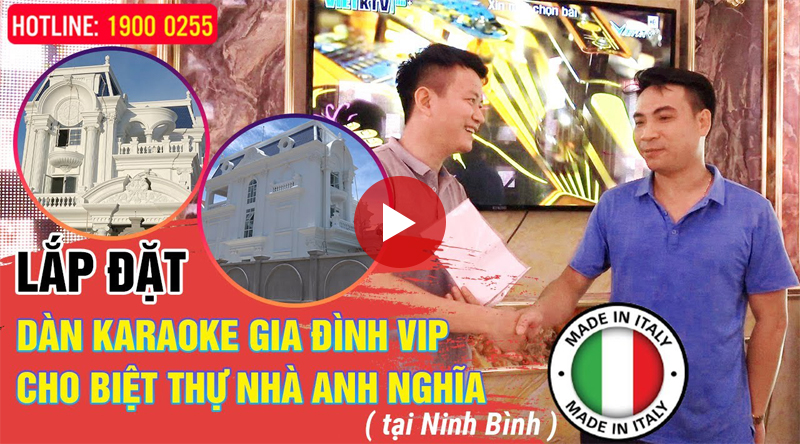 Dàn karaoke gia đình anh Nghĩa