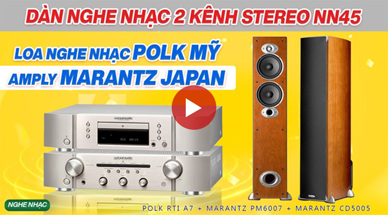 D&agrave;n nghe nhạc 2 k&ecirc;nh Stereo NN45