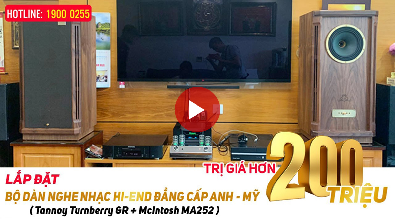 Lắp đặt d&agrave;n nghe nhạc Hi-end cho ch&uacute; Nam tại H&agrave; Nội