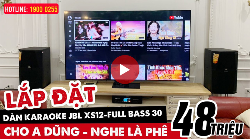 Lắp đặt dàn karaoke gia đình anh Dũng tại Hà Nội
