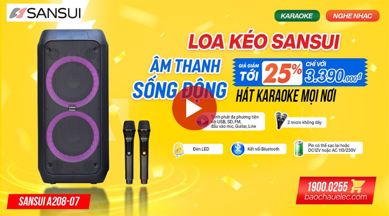loa k&eacute;o di động Sansui A208-07