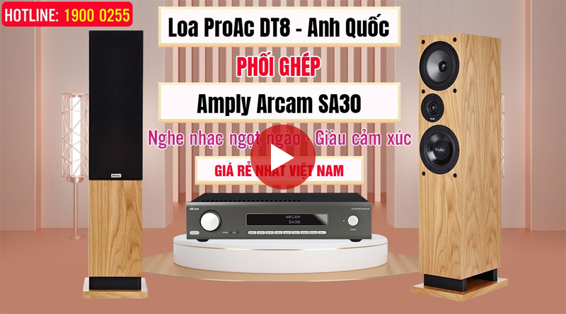 Loa ProAc DT8 Ghép Amply Arcam SA30
