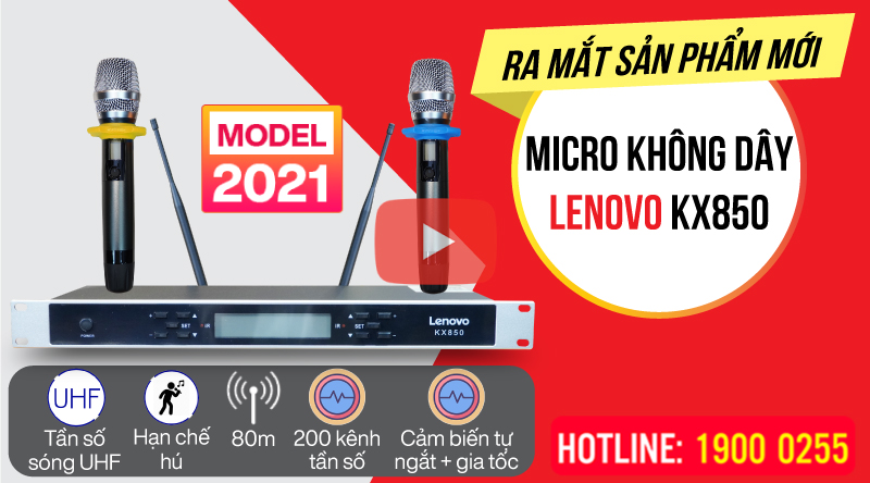 Micro kh&ocirc;ng d&acirc;y kx850 ch&iacute;nh h&atilde;ng gi&aacute; rẻ