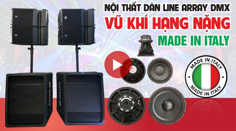 xem nội thất d&agrave;n loa line array active dmx
