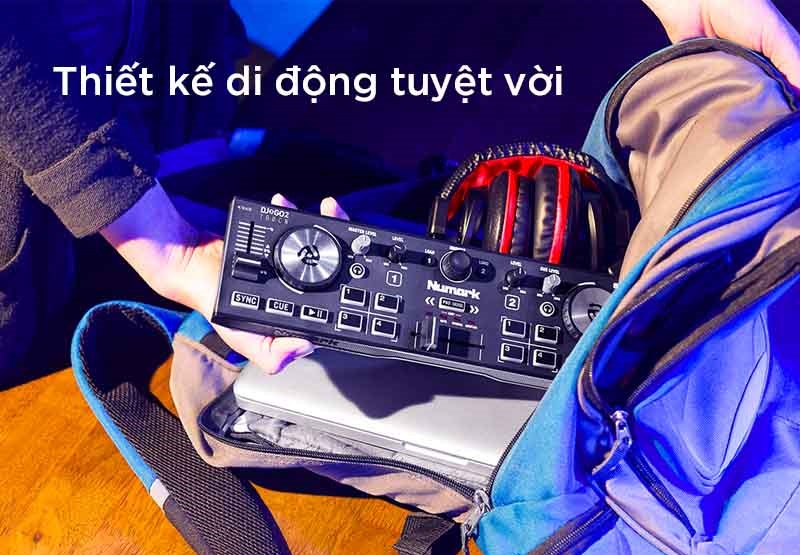 Bàn DJ di động Numark DJ2GO2 Touch