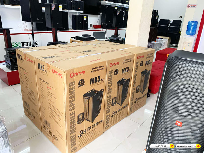 Bàn giao 5 Loa kéo Arirang MK3 MAX 38tr cho nhà hàng Hương Đồng ở Cần Thơ