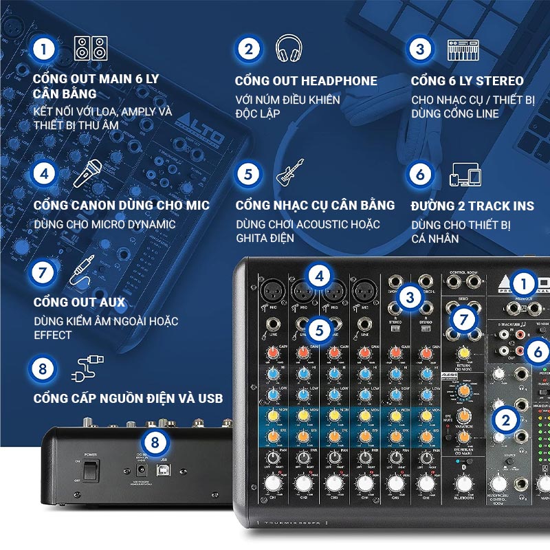 B&agrave;n Mixer Alto TrueMix 800FX