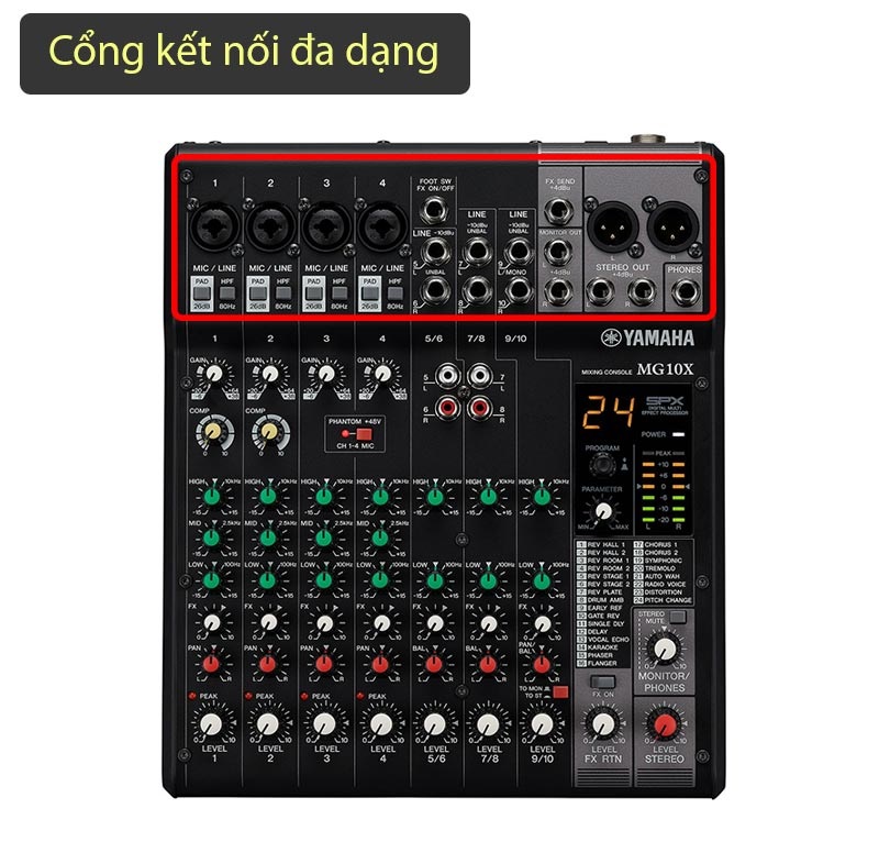 Bàn Mixer Yamaha MG10X