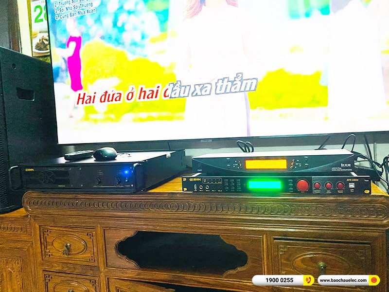 Lắp đặt dàn karaoke trị giá khoảng 50 triệu cho chú Ái tại Hà Nội (BMB CSS 1212SE, VM820A, BPR-5600, UGX12 Plus)