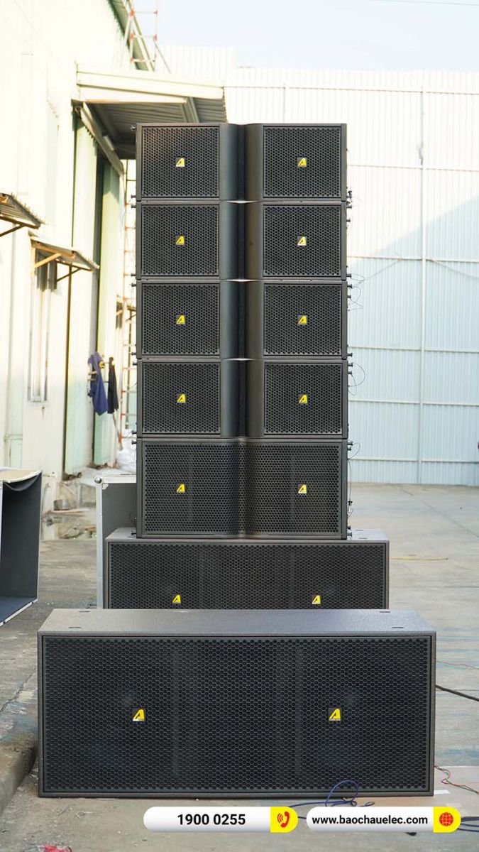 Training kỹ thuật, kiến thức &acirc;m thanh hệ thống d&agrave;n Line Array cho kỹ thuật Bảo Ch&acirc;u Elec