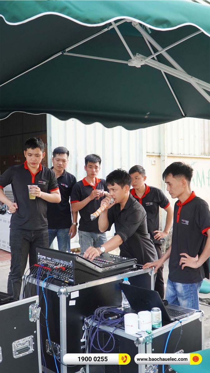 Training kỹ thuật, kiến thức &acirc;m thanh hệ thống d&agrave;n Line Array cho kỹ thuật Bảo Ch&acirc;u Elec