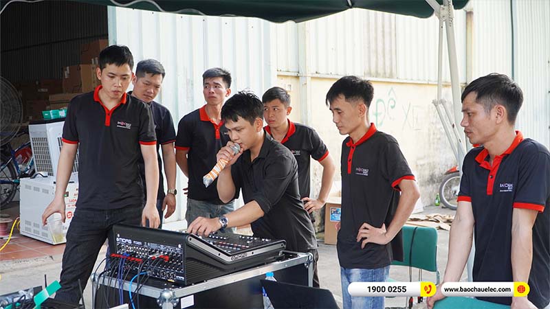 Training kỹ thuật, kiến thức &acirc;m thanh hệ thống d&agrave;n Line Array cho kỹ thuật Bảo Ch&acirc;u Elec
