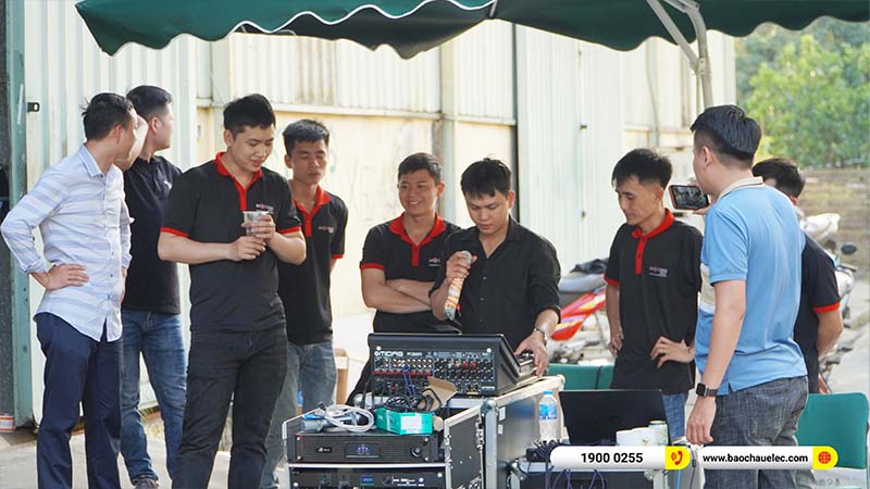 Training kỹ thuật, kiến thức &acirc;m thanh hệ thống d&agrave;n Line Array cho kỹ thuật Bảo Ch&acirc;u Elec