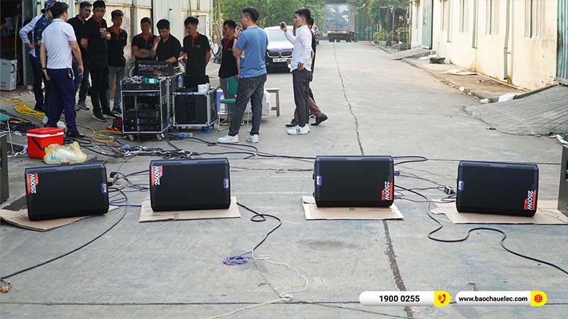 Training kỹ thuật, kiến thức &acirc;m thanh hệ thống d&agrave;n Line Array cho kỹ thuật Bảo Ch&acirc;u Elec