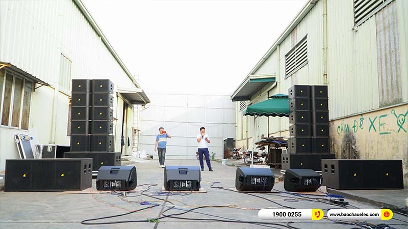 Training kỹ thuật, kiến thức &acirc;m thanh hệ thống d&agrave;n Line Array cho kỹ thuật Bảo Ch&acirc;u Elec