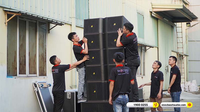 Training kỹ thuật, kiến thức &acirc;m thanh hệ thống d&agrave;n Line Array cho kỹ thuật Bảo Ch&acirc;u Elec
