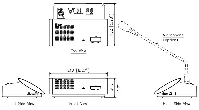 Bộ m&aacute;y chủ tịch TOA TS-811