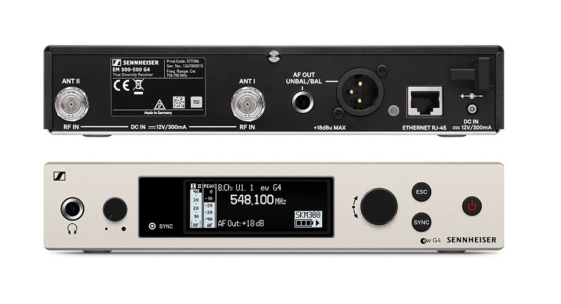 Bộ thu v&agrave; ph&aacute;t k&egrave;m micro Sennheiser EW 300 G4-BASE COMBO