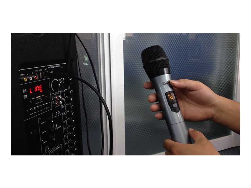 C&aacute;ch chỉnh tần số Micro tr&ecirc;n loa k&eacute;o Arirang, Acnos, Dalton