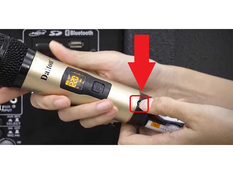 C&aacute;ch chỉnh tần số Micro tr&ecirc;n loa k&eacute;o Arirang, Acnos, Dalton