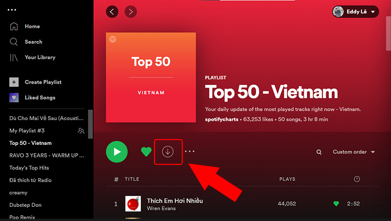 Cách tải nhạc trên Spotify về điện thoại
