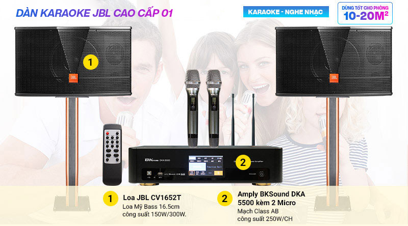 D&agrave;n karaoke JBL cao cấp 01