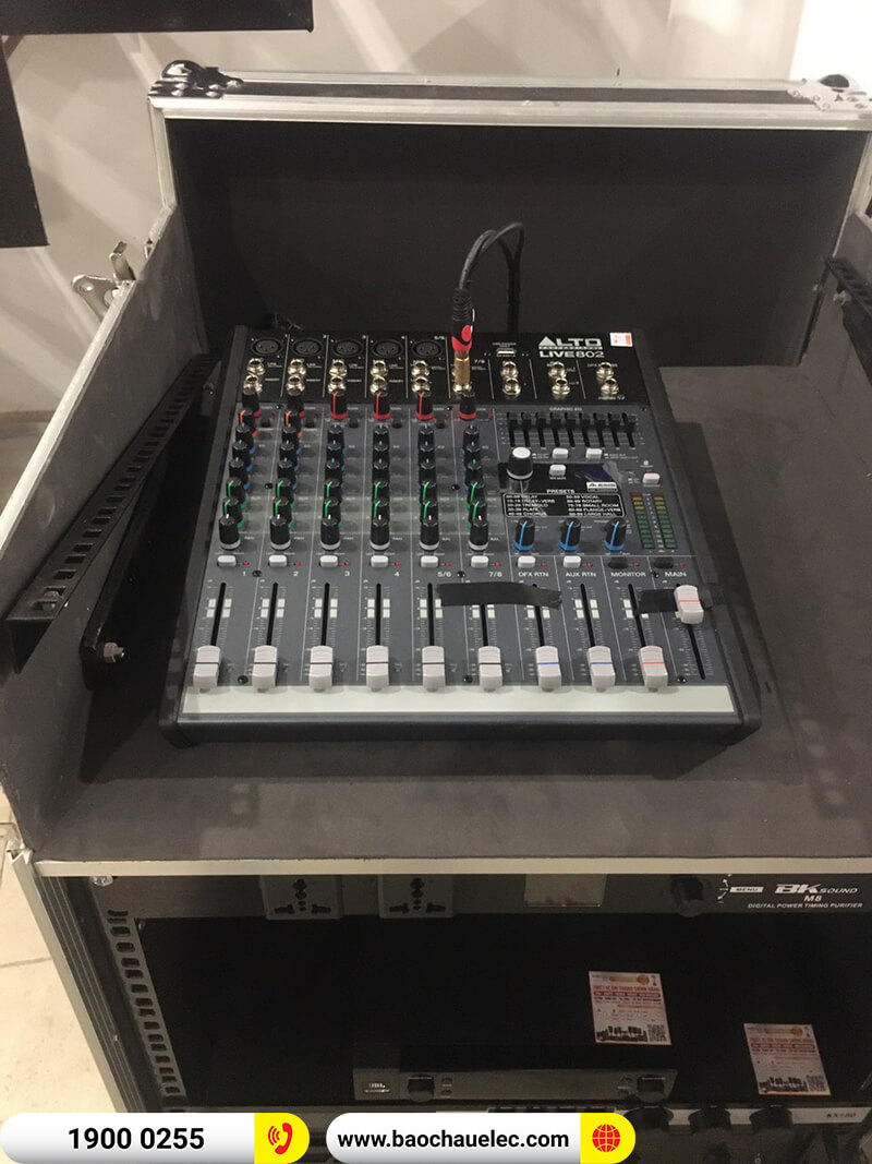 Lắp đặt dàn âm thanh quán cafe cho anh Huynh ở Bắc Giang (EMAX 3110 MK2, VM 640A, VM 620A, KX180A, Alto Live 802, SX-SUB18+, JBL VM200...)