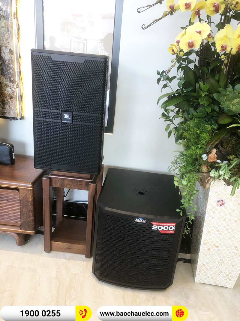 Lắp đặt d&agrave;n karaoke trị gi&aacute; gần 120 triệu cho anh Cường ở Bắc Giang (JBL KP4015 G2,&nbsp;Crown T10,&nbsp;JBL KX180A,&nbsp;Alto TS315S,&nbsp;JBL VM300,...)