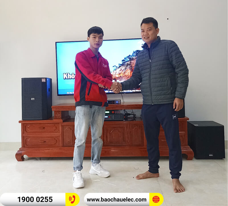 Lắp đặt dàn karaoke BIK cho anh Minh ở Bắc Giang trị giá gần 45 triệu (BIK BSP 412II, VM 620A, BPR-5600, BIK BJ-W25A, BJ-U500)