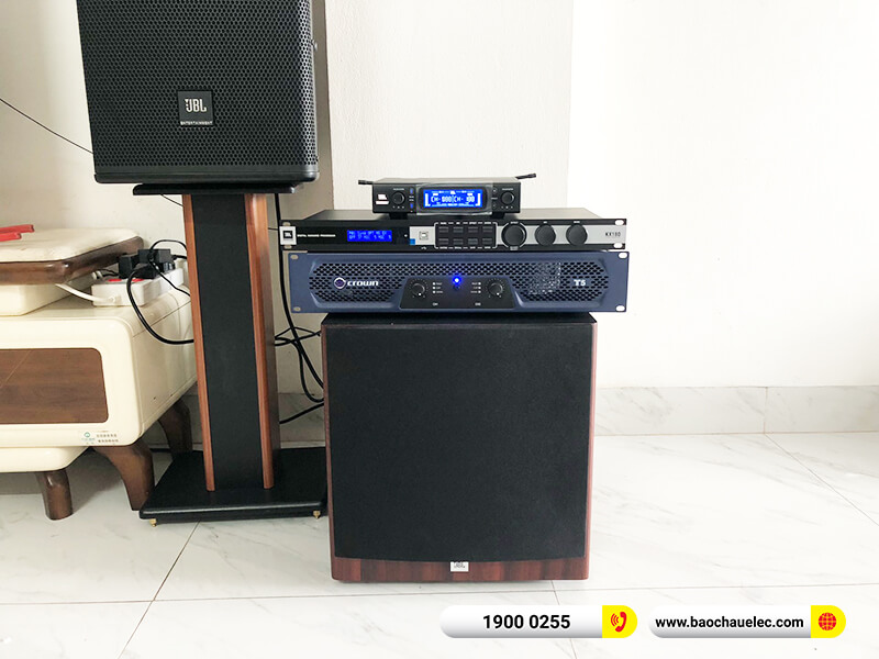 Lắp đặt dàn karaoke trị giá hơn 65 triệu cho chị Hường ở Bắc Giang (JBL MTS12, Crown T5, JBL KX180A, JBL A120P, JBL VM300)