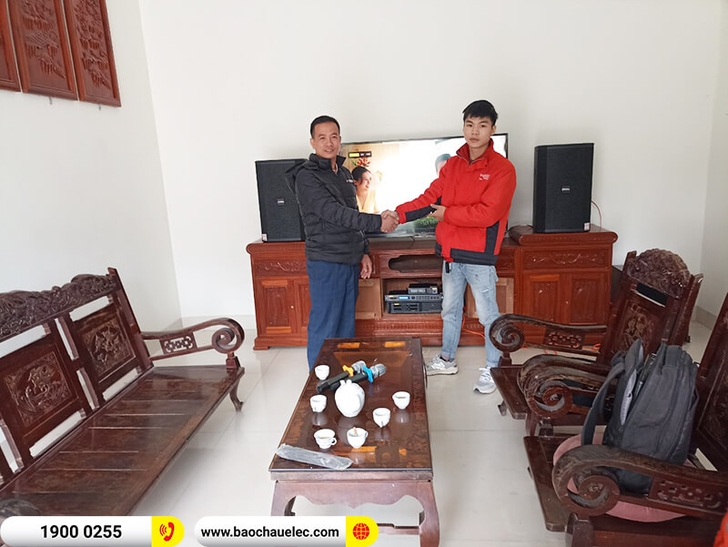 Lắp đặt dàn karaoke trị giá khoảng 40 triệu đồng cho chú Hùng ở Bắc Giang (BIK BSP 412II, VM 620A, BPR-8500, BKSound SW612-C, BJ-U100)