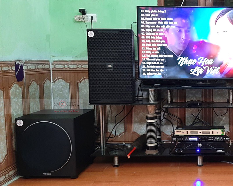 Dàn karaoke JBL cao cấp của gia đình anh Long ở Bắc Giang h2