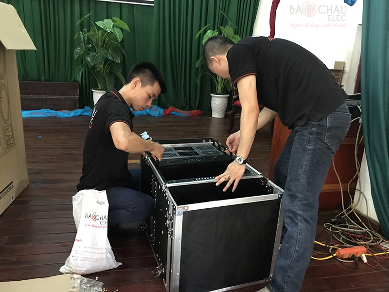 Lắp d&agrave;n &acirc;m thanh hội trường cho Trại giam Ngọc L&yacute; &ndash; Bắc Giang h10