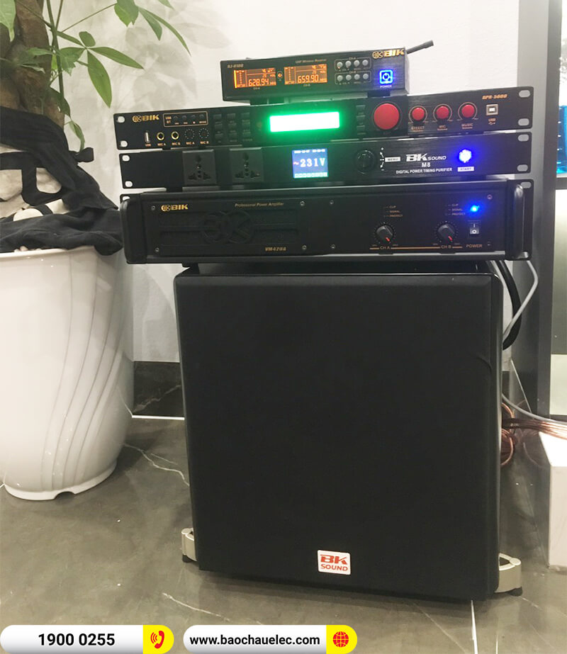 Lắp đặt dàn karaoke trị giá gần 40 triệu cho anh Nam ở Bắc Ninh (BIK BSP 410II, VM 420A, BPR-5600, SW512-B, BJ-U100, BKSound M8)
