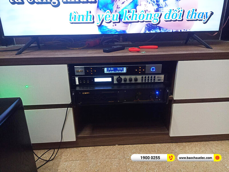 Lắp đặt dàn karaoke trị giá hơn 35 triệu cho anh Long tại Hà Nội (DP6120 Max, BIK VM 620A, BKSound X6 Luxury, SW512-B, BIK BJ-U500)