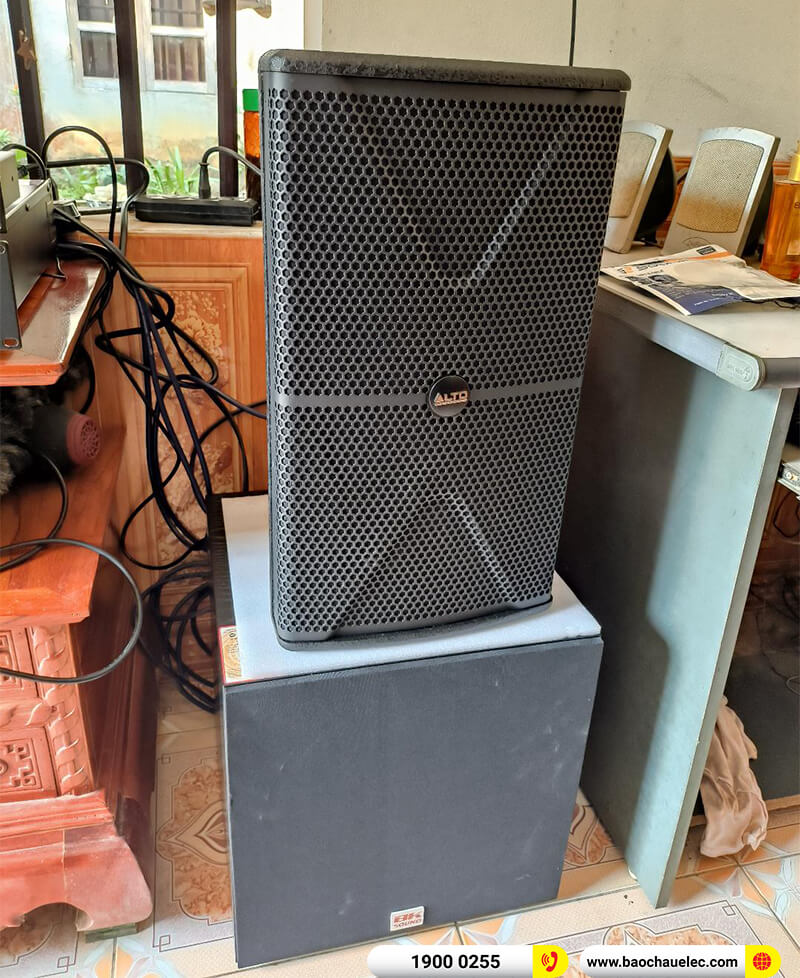 Lắp đặt dàn karaoke trị giá gần 30 triệu cho chị Phương ở Phú Thọ (Alto AT1000 II, BIK BPA-4200, BKSound X5 Plus, SW312B, BCE U900 Plus X)