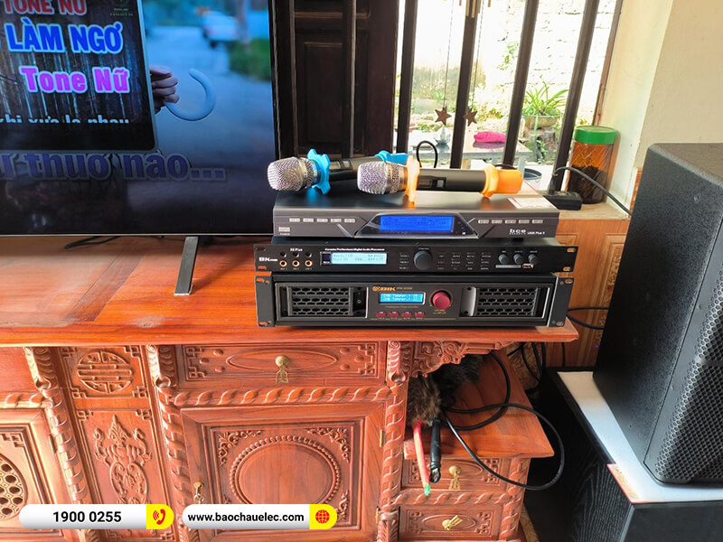 Lắp đặt dàn karaoke trị giá gần 30 triệu cho chị Phương ở Phú Thọ (Alto AT1000 II, BIK BPA-4200, BKSound X5 Plus, SW312B, BCE U900 Plus X)
