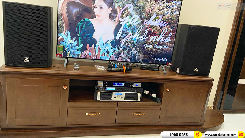 Lắp đặt dàn karaoke cho cô Loan ở Hải Phòng trị giá gần 53 triệu (BIK KSP 8012, AMATE KEY 10, Lenovo KX850, BKSound X5 PLUS, BKSound SW312B)