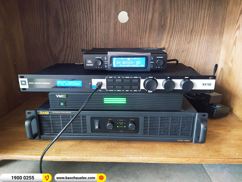Lắp đặt dàn karaoke trị giá gần 100 triệu cho chị Dương ở Hà Nội (CSS 1212SE, DAD 950, KX180A, JBL A120P, VM300, 4K Plus 4TB, Màn 22inch)