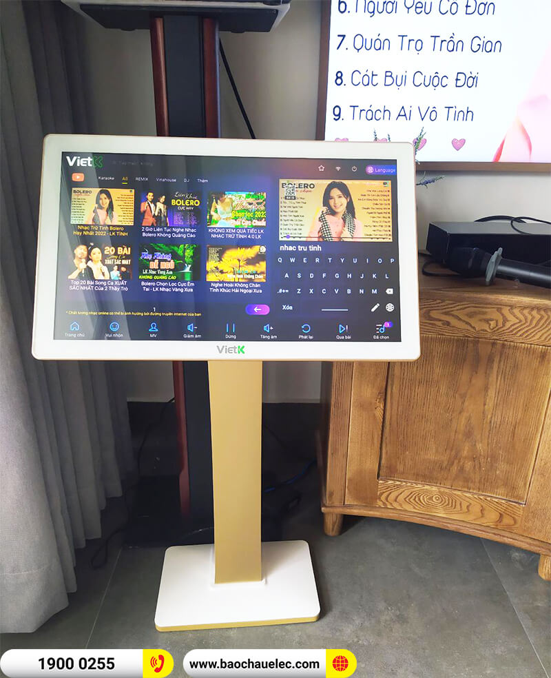 Lắp đặt dàn karaoke trị giá gần 100 triệu cho chị Dương ở Hà Nội (CSS 1212SE, DAD 950, KX180A, JBL A120P, VM300, 4K Plus 4TB, Màn 22inch)