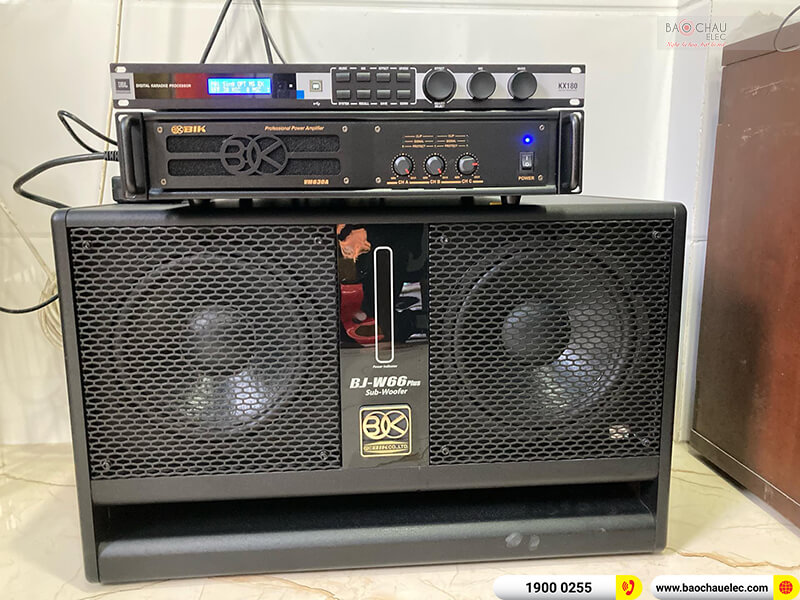 Lắp đặt dàn karaoke trị giá hơn 50 triệu cho chị Hà tại TP HCM (RCF X-MAX 10, BIK VM 630A, JBL KX180A, BIK BJ-W66PLUS)