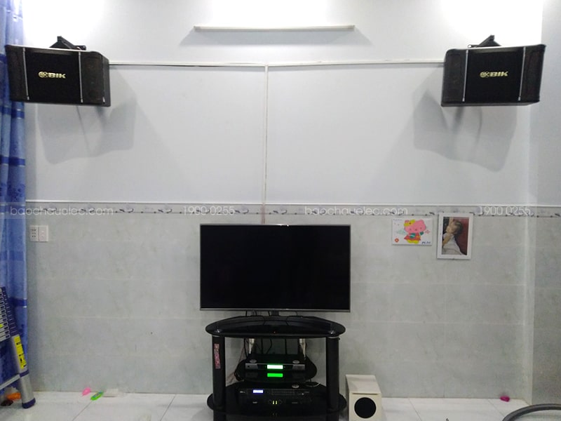 Lắp đặt dàn karaoke BIK cho gia đình anh Nhã ở Thủ Đức h3