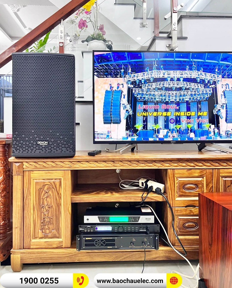 Lắp đặt dàn karaoke trị giá hơn 35 triệu cho anh Ánh ở TPHCM (Denon DP-R212, BIK VM 620A, BKSound X5 Plus, BKSound SW612-C, BCE UGX12)
