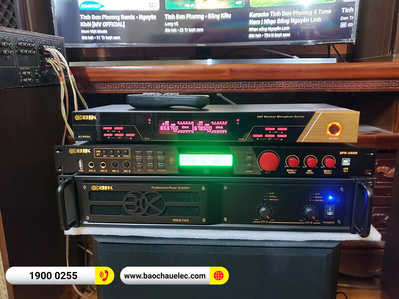 Lắp đặt dàn karaoke trị giá gần 45 triệu cho gia đình anh Tuấn ở Hà Nam (BMB CSD 880SE, VM 820A, BPR-5600, BKSound SW612-B, BIK BJ-U600)